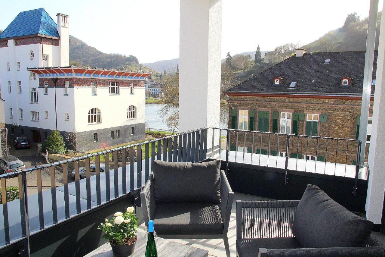 Mosel-Loggia - Luxusapartment -Terrass - Klimaanlage ทราเบิน-ทราร์บาค ภายนอก รูปภาพ