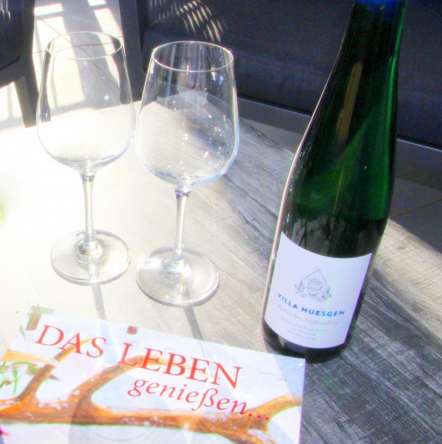 Mosel-Loggia - Luxusapartment -Terrass - Klimaanlage ทราเบิน-ทราร์บาค ภายนอก รูปภาพ